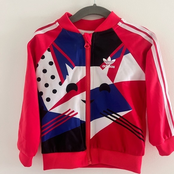 adidas Originals Other - Adidas Original Cat Graphic Warm Up Jacket Track Suit Kids Toddler 12-18 Months
